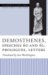 Demosthenes, Speeches 60 And 61, Prologues, Letters cover