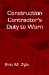 Construction Contractor's Duty to Warn cover