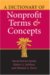 A Dictionary of Nonprofit Terms And Concepts cover