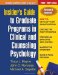 Insider's Guide to Graduate Programs in Clinical And Counseling Psychology cover