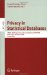 Privacy in Statistical Databases : Cenex-sdc Project International Conference, Psd 2006 Rome, Italy, December 13-15, 2006 Proceedings cover