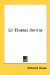 Sir Thomas Browne cover