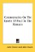 Commentaries on the Epistle of Paul to the Romans cover
