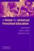 A Vision for Universal Preschool Education cover