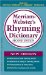 Merriam-Webster's Rhyming Dictionary cover