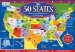 The 50 States Book and Magnetic Puzzle Map cover