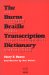 The Burns Braille Transcription Dictionary cover