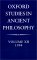 Oxford Studies in Ancient Philosophy 1994 cover