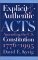 Explicit and Authentic Acts : Amending the U.S. Constitution, 1776-1995 cover