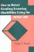 How to Detect Reading/Learning Disabilities Using the Wisc-III cover