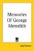 Memories of George Meredith cover