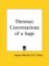 Theonas : Conversations of a Sage cover