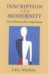 Inscription And Modernity : From Wordsworth to Mandelstam cover