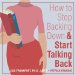 How to Stop Backing Down & Start Talking Back cover