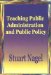 Teaching Public Administration and Public Policy cover