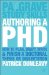 Authoring a Phd : How to Plan, Draft, Write, and Finish a Doctoral Thesis or Dissertation cover