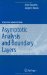 Asymptotic Analysis and Boundary Layers cover