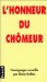 L'honneur Du Chomeur cover