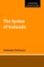 The Syntax of Icelandic cover
