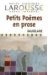 Petits Poemes En Prose cover