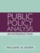 Public Policy Analysis : An Introductory cover