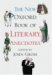 The New Oxford Book of Literary Anecdotes cover