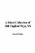 Select Collection of Old English Plays cover