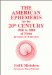 American Ephemeris for the 20th Century : 1900 To 2000 at Noon cover
