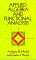  Applied Algebra and Functional Analysis