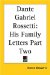 Dante Gabriel Rossetti : His Family-Letters cover
