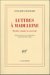 Lettres a Madeleine : Tendre Comme Le Souvenir cover