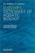 Elsevier's Dictionary of Aquatic Biology : Russian-English and English-Russian cover