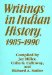 Writings in Indian History, 1985-1990 cover
