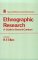 Ethnographic Research : A Guide to General Conduct cover