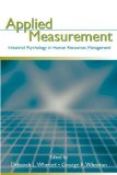 Applied Measurement : Industrial Psychology in Human Resources Management [Click for larger image]