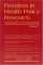 Frontiers In Health Policy Research cover