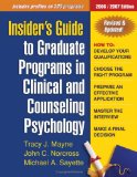Insider's Guide to Graduate Programs in Clinical And Counseling Psychology [Click for larger image]