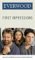 First Impressions cover