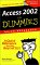 Access 2002 for Dummies Quick Reference cover