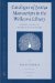 Catalogue of Jyotis a Manuscripts in the Wellcome Library : Sanskrit Astral and Mathematical Literature cover