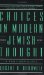 Choices in Modern Jewish Thought : A Partisan Guide cover