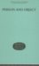 Person and Object : A Metaphysical Study cover
