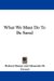 What We Must Do to Be Saved cover