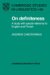 On Definiteness : A Study With Special Reference to English And Finnish cover