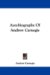 Autobiography of Andrew Carnegie cover