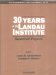30 Years of the Landau Institute : Selected Papers cover