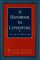 A Handbook to Literature