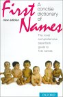 A Concise Dictionary of First Names [Click for larger image]