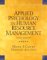 Applied Psychology In Human Resource Management cover