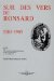 Sur Des Vers De Ronsard, 1585-1985 : Actes Du Colloque International, Duke University, 11-13 Avril 1985 cover